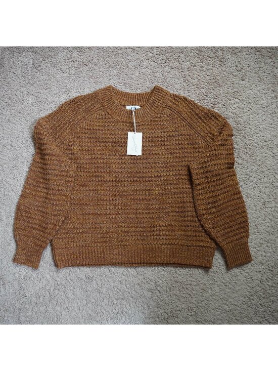 Universal Thread Sweaters - NWT Universal Thread Cropped Sweater Womens XXL Brown Marled Knit Crewneck Boho